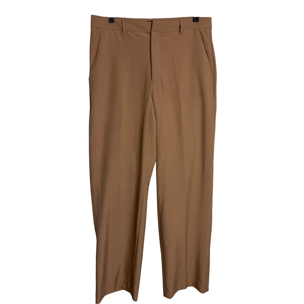Banana Republic Sculpted Stretch Trousers Womens 8 Camel Tan High Rise Straight